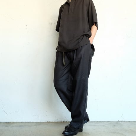 STILL BY HAND(スティルバイハンド)　　 Skipper Shirt　SH07262　　　Charcoal