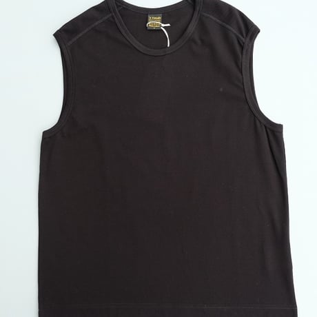 *A VONTADE(アボンタージ)　　Pique No Sleeve　　Black