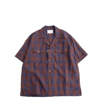 another 20th century(アナザートゥエンティースセンチュリー)　　  Guthrie Workers SS - C/L　　navy x brown check