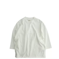 LAMOND(ラモンド)　　  O/C LOOSE FOOTBALL TEE　　　White
