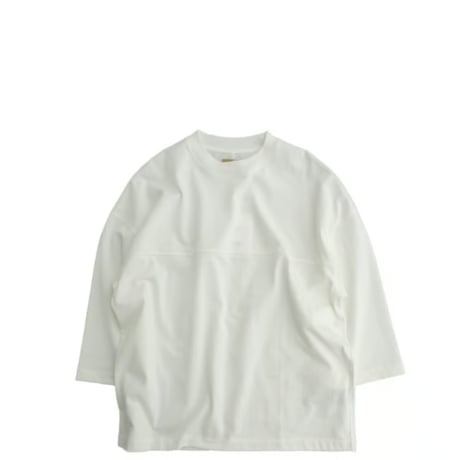 LAMOND(ラモンド)　　  O/C LOOSE FOOTBALL TEE　　　White