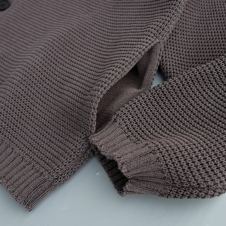STILL BY HAND(スティルバイハンド)　　　　Paper mixed knitted blouson　　KN01261