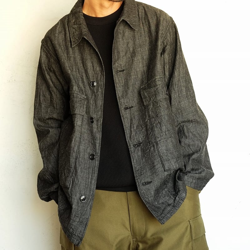 A VONTADE(アボンタージ) Big Waffle Crew Top Bla