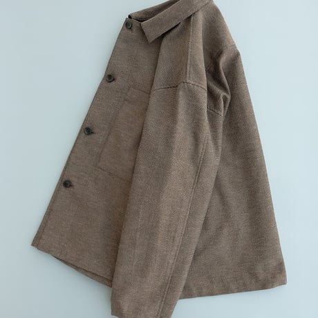STILL BY HAND(スティルバイハンド)　　  Mixed colour shirt jacket　　BL04261