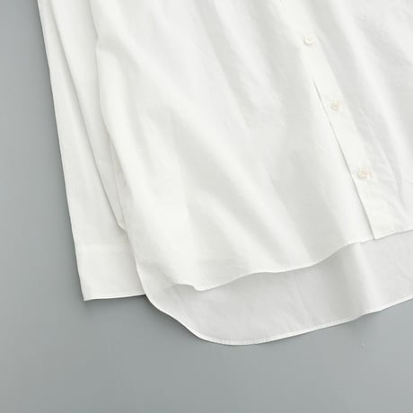 Masnou design(マスノウデザイン)　　  ２０２　Band Collar Shirt　【White】