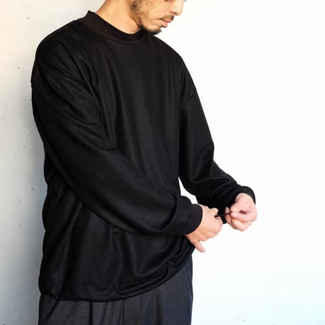 LAMOND(ラモンド)　　　  DRAWST MOCK NECK WOOL LONGTEE