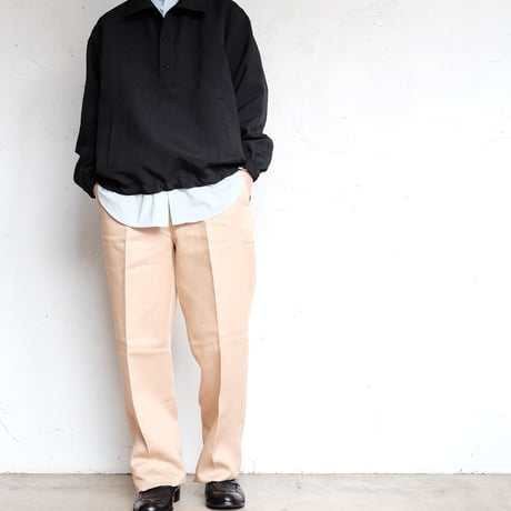 EGRETIQUE(イグレティーク)　　　Linen Chambray  Wide Trousers　　Beige