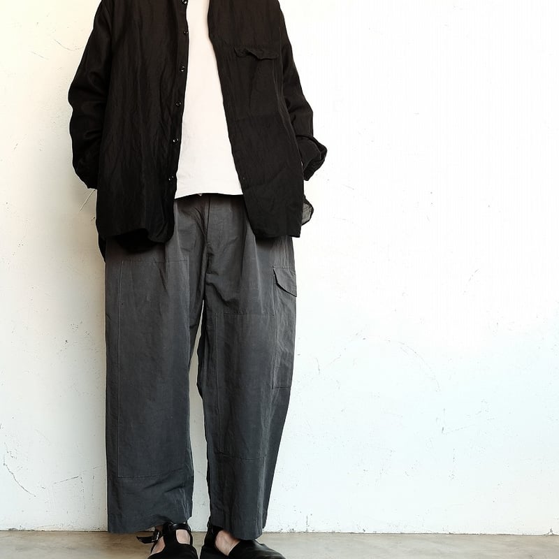 Masnou design(マスノウデザイン) 202 Band Collar Shirt