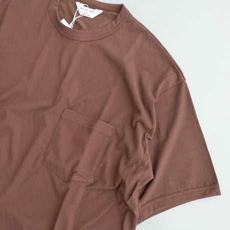 STILL BY HAND(スティルバイハンド)　　  Ringer T-Shirt　　CS03262　　　Brown