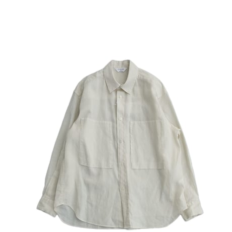 Garment-dye over shirt　　　SH05261　　　　Ecru
