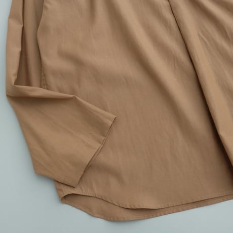 STILL BY HAND(スティルバイハンド)　  Cupro mixed pullover shirt　　　　SH10261　　　　Khaki Brown