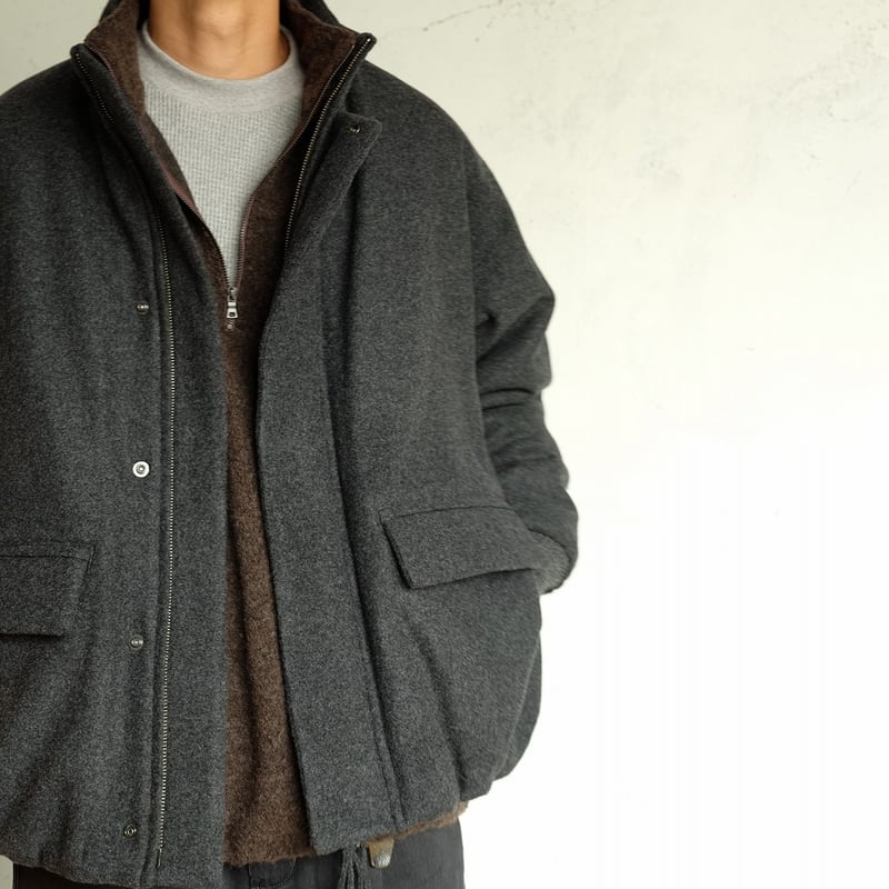 A VONTADE(アボンタージ) Wool Pile Half Zip Jacket