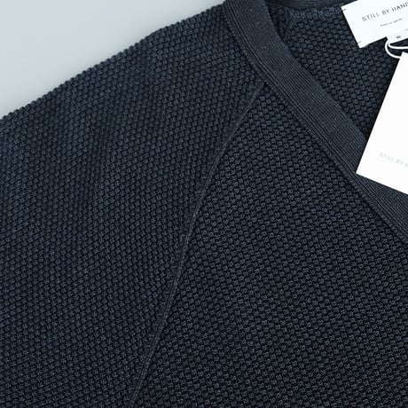 STILL BY HAND(スティルバイハンド)　　　  Crispy Cardigan  KN03251　　　　Dusty Blue