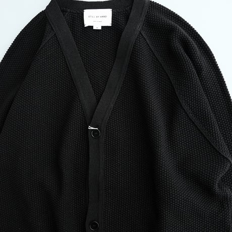 STILL BY HAND(スティルバイハンド)　　　  Crispy Cardigan  KN03251　　　　Black
