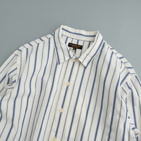 *A VONTADE(アボンタージ)　　　 Gardener Apron Shirts  LS　　　　Natural Multi Stripe