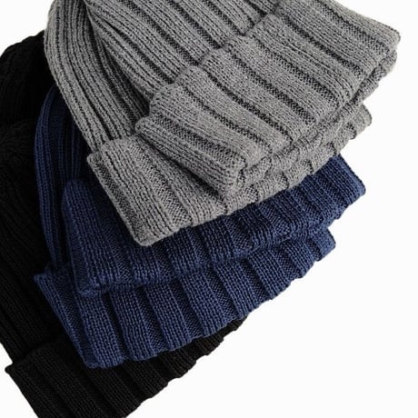 TONNY CAP(トニーキャップ)　　　 Dry Cotton Knit Cap　　　Black