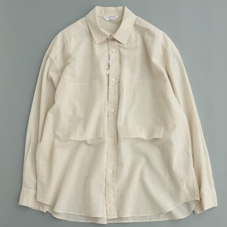 STILL BY HAND(スティルバイハンド)  Garment-dye over shirt　‐Hemp Mix‐　　SH09262　　　Ecru
