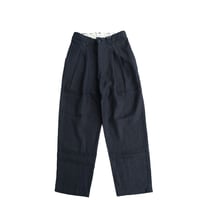 STILL BY HAND(スティルバイハンド)　　　  Linen 2Tuck Trousers　PT02262　　　Dark Navy