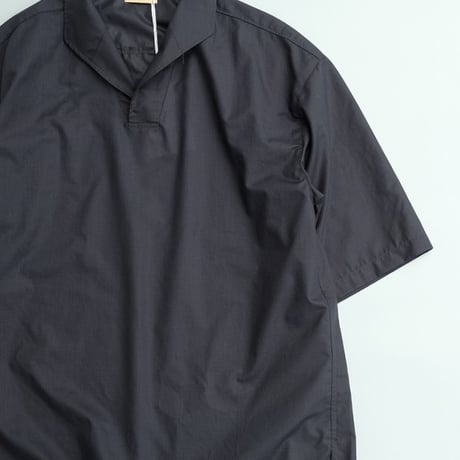 LAMOND(ラモンド)　　 LAWN SKIPPER SHIRTS　　Navy Black