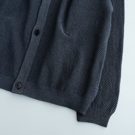 STILL BY HAND(スティルバイハンド)　　　  Crispy Cardigan  KN03251　　　　Dusty Blue