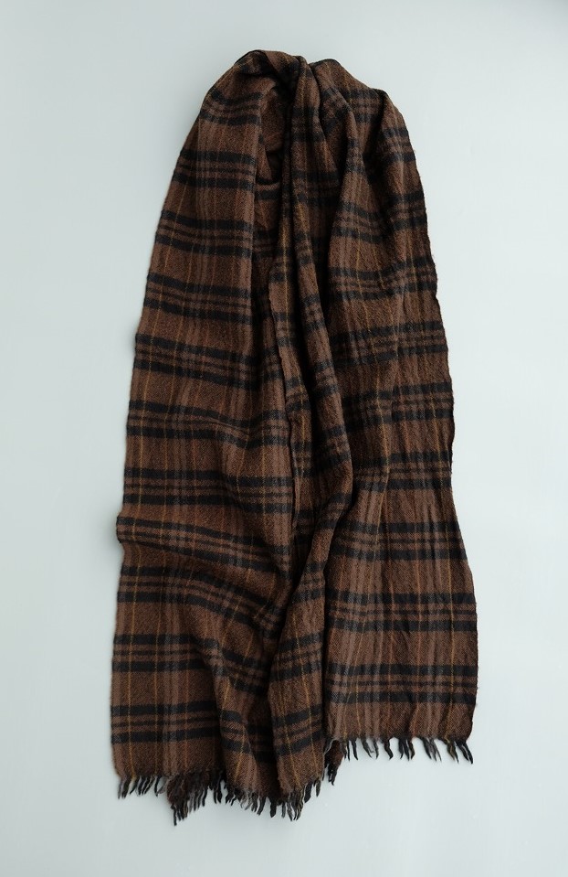 LOCALLY(ローカリー) Check Muffler Black/Brown