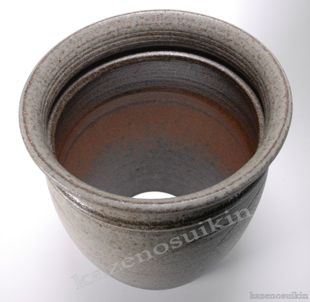 陶器 楽天市場】【10%OFF】傘立て 陶器 灰 窯変 壷型変形傘立 信楽焼
