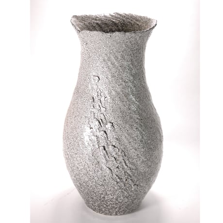 銀河ひねり花器　 （信楽焼・花瓶・花入れ・花器・壺・壷・水盤・フラワーポット・フラワーベース・YZ-028）