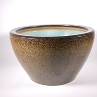 金ソバSA-6水鉢 12.5号　（信楽焼・陶器・水鉢・めだか鉢・メダカ鉢・睡蓮鉢・スイレン鉢・すいれん鉢・金魚鉢・水草飼育・蓮鉢）　064-03