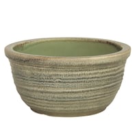 天目ひねり水鉢 13号 ／睡蓮鉢（信楽焼・陶器・水鉢） WH13-517