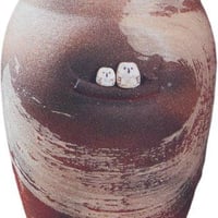 火色ふくろう傘立　（信楽焼き・陶器・傘立て・梅雨・雨・玄関・収納・B046-08）