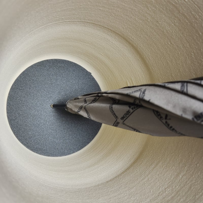 ふくろう透し彫傘立 （信楽焼き・陶器・傘立て・梅雨・雨・玄関・収納