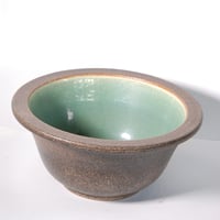 窯肌富士型水鉢 13号　（信楽焼・陶器・水鉢・めだか鉢・メダカ鉢・睡蓮鉢・スイレン鉢・すいれん鉢・金魚鉢・水草飼育・蓮鉢）　061-08