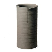 クレイブラック傘立　（信楽焼き・陶器・傘立て・梅雨・雨・玄関・収納・B041-02）