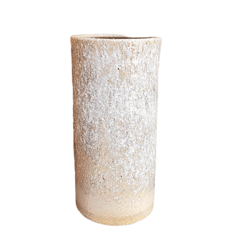 白砂傘立　（信楽焼き・陶器・傘立て・梅雨・雨・玄関・収納・B036-06）