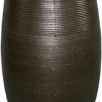 黒釉傘立　（信楽焼き・陶器・傘立て・梅雨・雨・玄関・収納・B041-05）