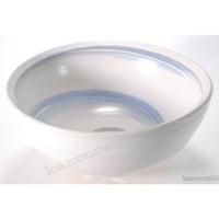蒼刷毛目手洗鉢（器具付）　（信楽焼き・陶器・手洗い鉢・手洗ボール・洗面・トイレ・B032-03）