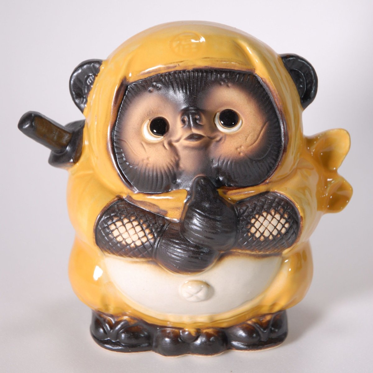 忍者タヌキ ドローン （信楽焼・たぬき・オブジェ 置物・忍者） | 風の