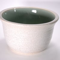 白カスミひねり水鉢 11号／睡蓮鉢（信楽焼・陶器・水鉢・金魚鉢） WH11-519