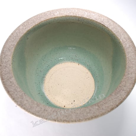 灰釉千段水鉢 13号 （信楽焼・陶器・水鉢） WR13-515