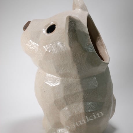 犬傘立 17号　（信楽焼き・陶器・傘立て・梅雨・雨・玄関・収納・B048-06）