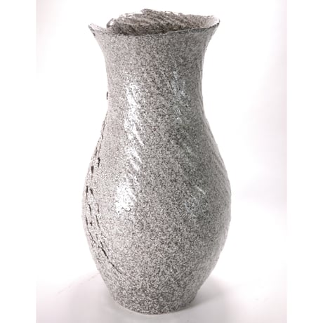 銀河ひねり花器　 （信楽焼・花瓶・花入れ・花器・壺・壷・水盤・フラワーポット・フラワーベース・YZ-028）