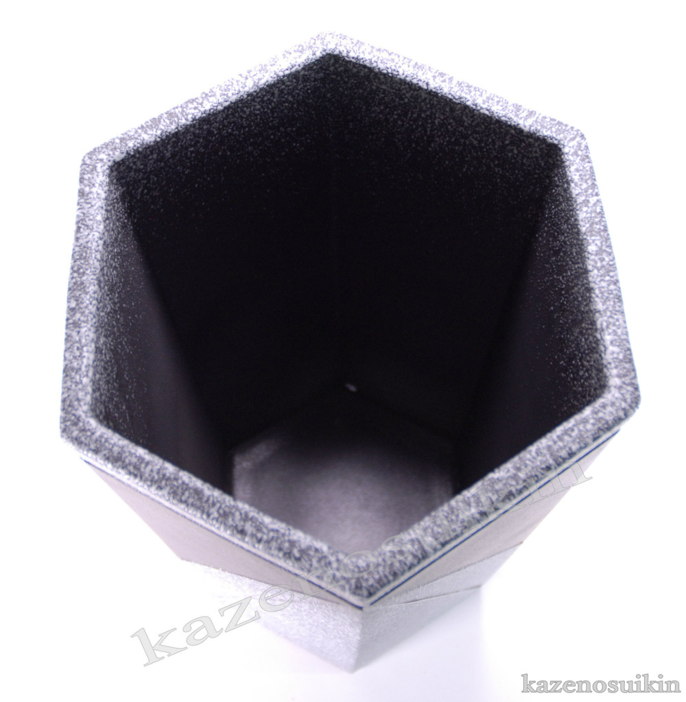 信楽焼ツートン六角傘立て 六角ツートン傘立 （信楽焼き・陶器