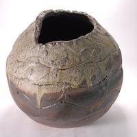 美峰手ひねり花瓶 （信楽焼・花瓶・花入れ・花器・壺・壷・水盤