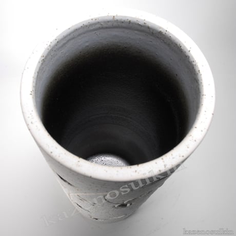 花通し長傘立　（信楽焼き・陶器・傘立て・梅雨・雨・玄関・収納・B039-01）