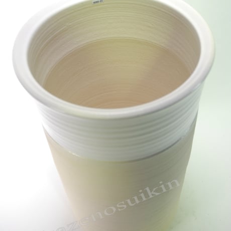 ナチュラルホワイト傘立　（信楽焼き・陶器・傘立て・梅雨・雨・玄関・収納・B041-04）
