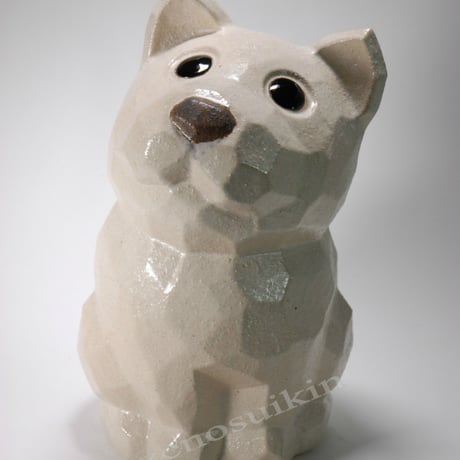 犬傘立 17号　（信楽焼き・陶器・傘立て・梅雨・雨・玄関・収納・B048-06）