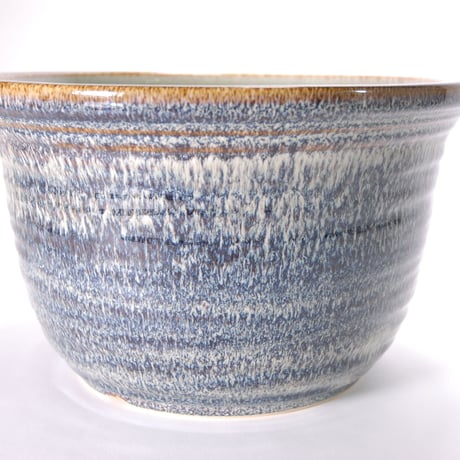 天目ひねり水鉢 11号 ／睡蓮鉢（信楽焼・陶器・水鉢） WH11-517