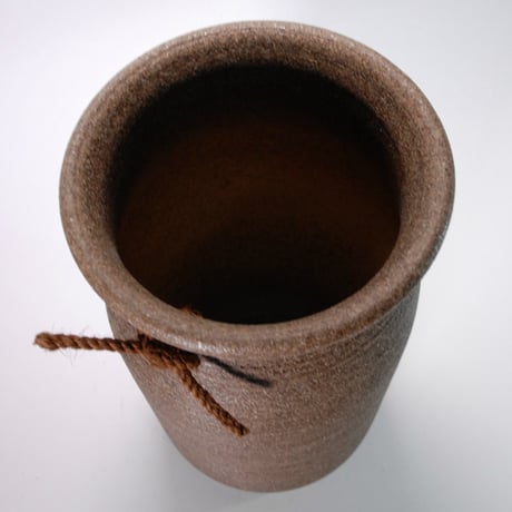 櫛目傘立　（信楽焼き・陶器・傘立て・梅雨・雨・玄関・収納・B037-05）