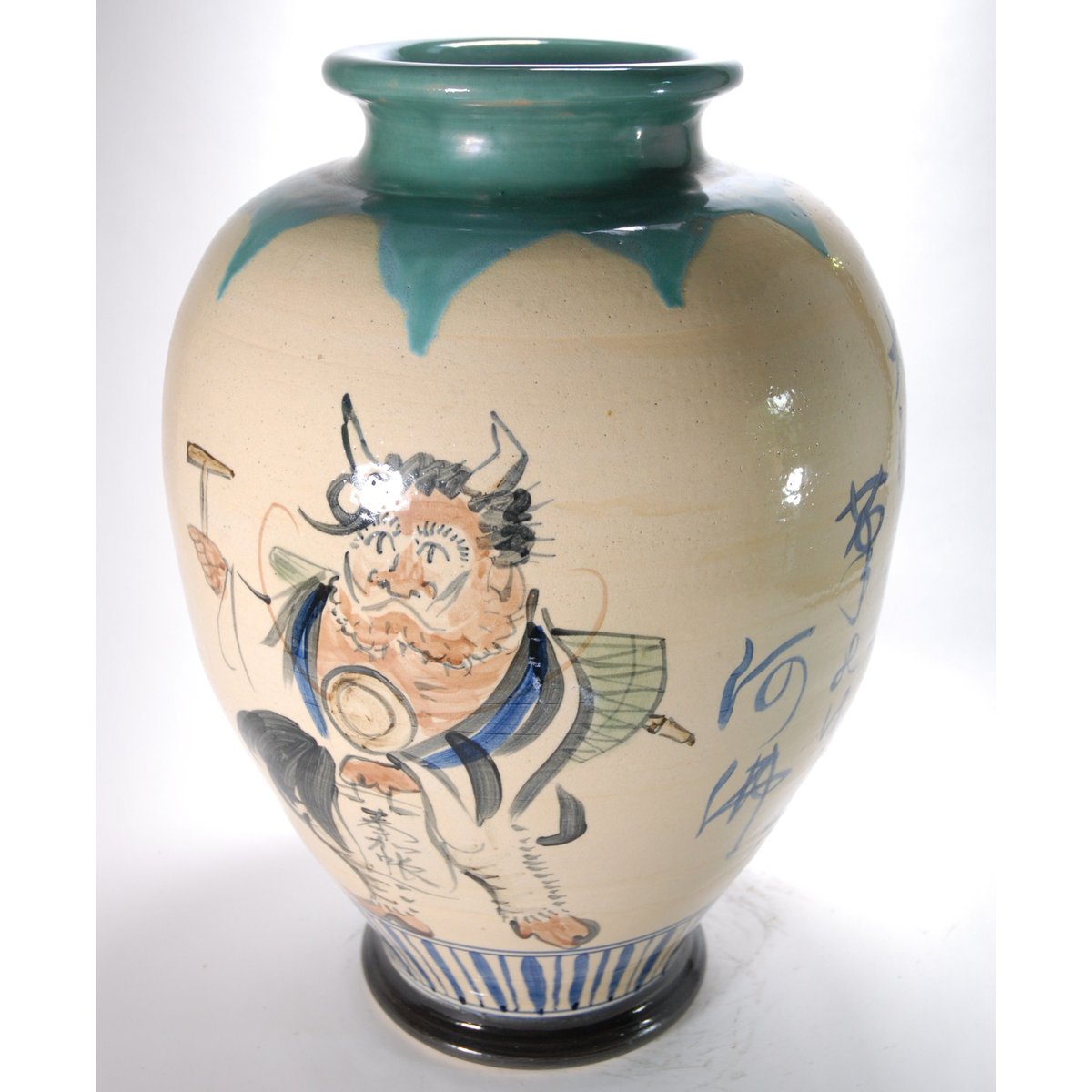 c251 大津絵 大壺 壺 焼き締め