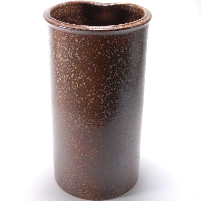 草花紋傘立 （信楽焼き・陶器・傘立て・梅雨・雨・玄関・収納・B037-11